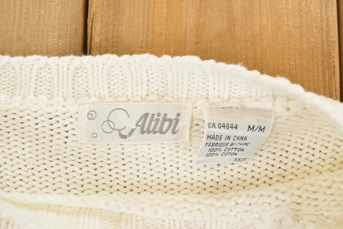 Vintage 1990s Alibi Knit Floral Sweater Women's Medium from propervintagecanada