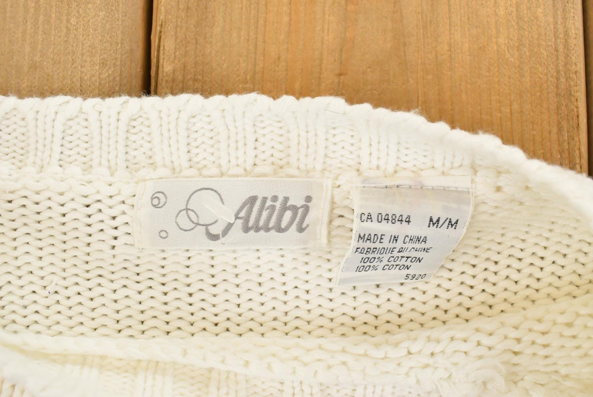 Vintage 1990s Alibi Knit Floral Sweater Women's Medium from propervintagecanada
