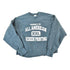 Vintage 1990s All American Screen Printing Cropped Heavyweight Souvenir Crewneck Sweatshirt Women&