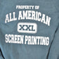Vintage 1990s All American Screen Printing Cropped Heavyweight Souvenir Crewneck Sweatshirt Women's Cropped M from propervintagecanada