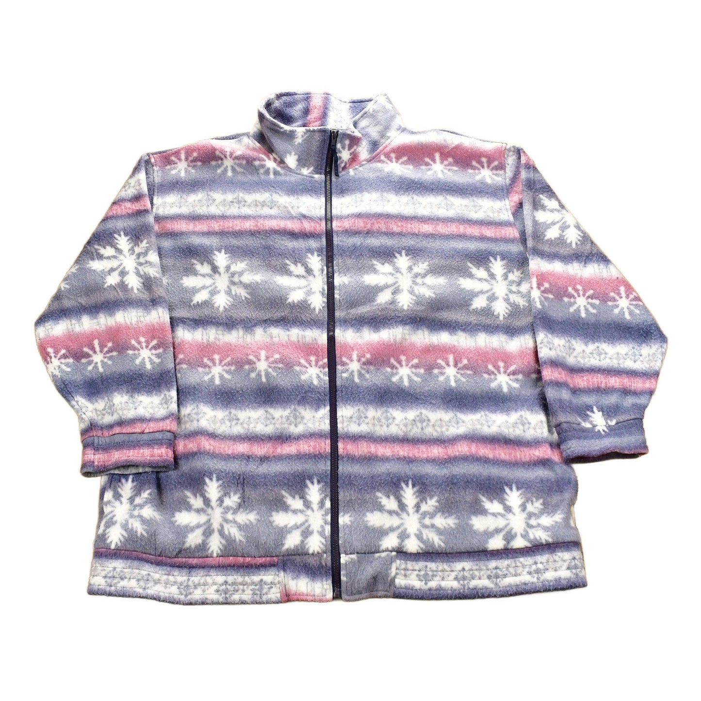 Vintage 1990s All Over Graphic Fleece Sweater Men's 3XL from propervintagecanada