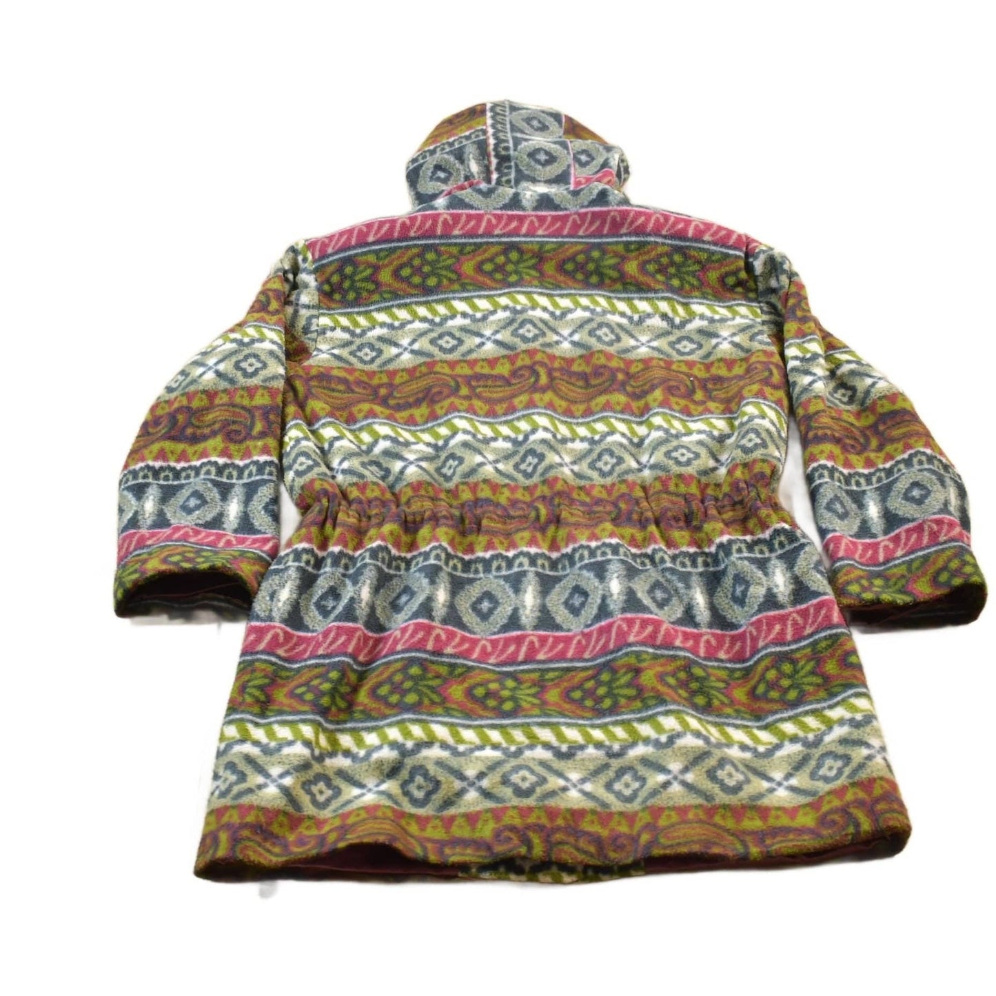 Vintage 1990s All Over Pattern Fleece Sweater Men's Medium from propervintagecanada