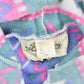 Vintage 1990s All Over Pattern Hooded Fleece Sweater Women's L from propervintagecanada