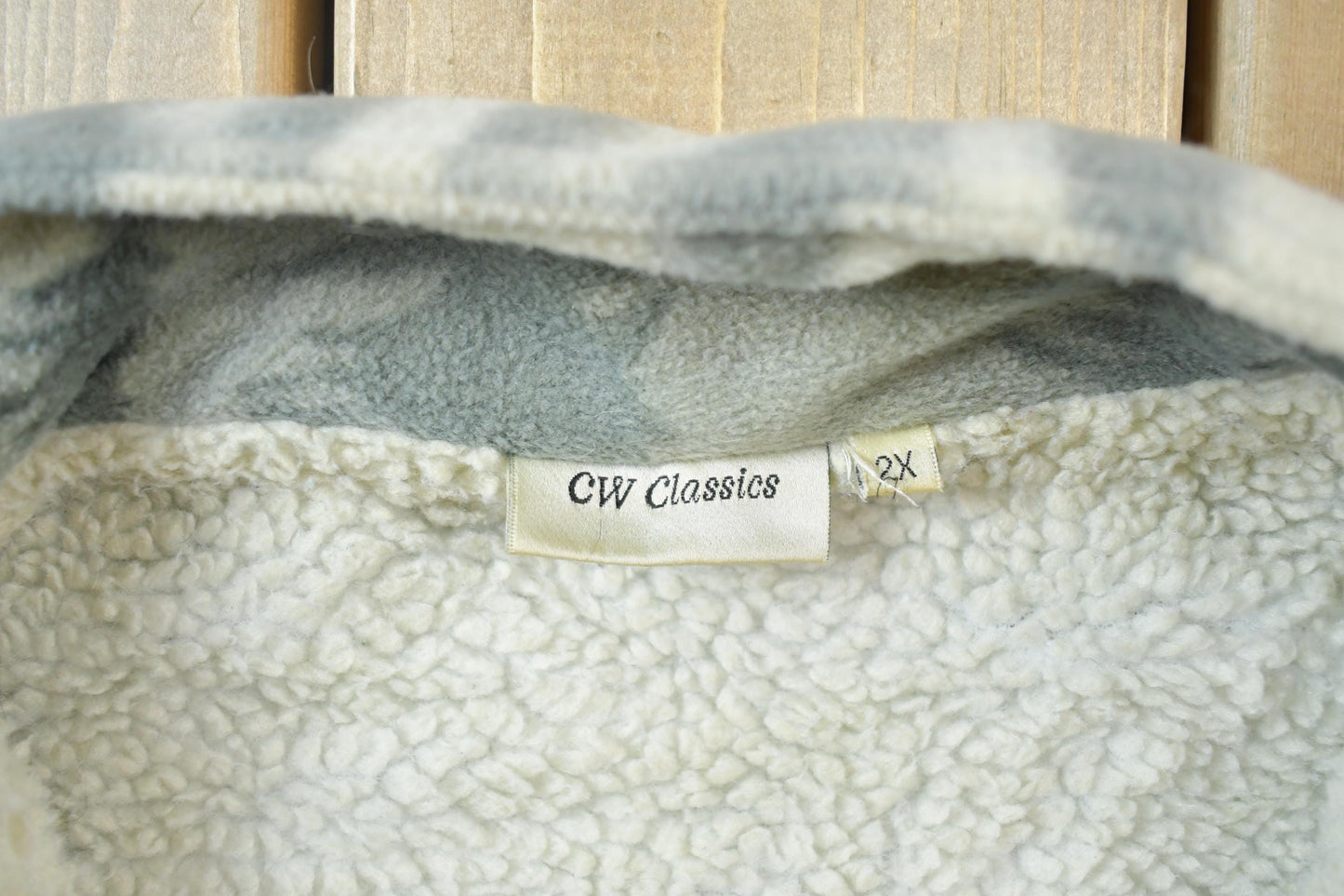 Vintage 1990s All Over Print Big Buck Deer Fleece Sweater Men's 2XL from propervintagecanada