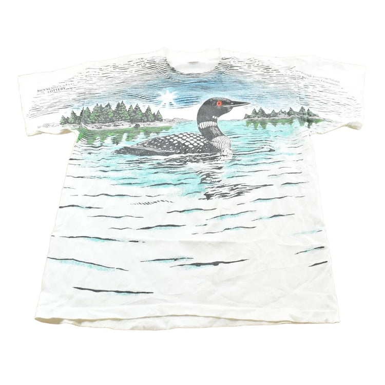 Vintage 1990s All Over Print Duck Theme T Shirt Mens Men's Large from propervintagecanada