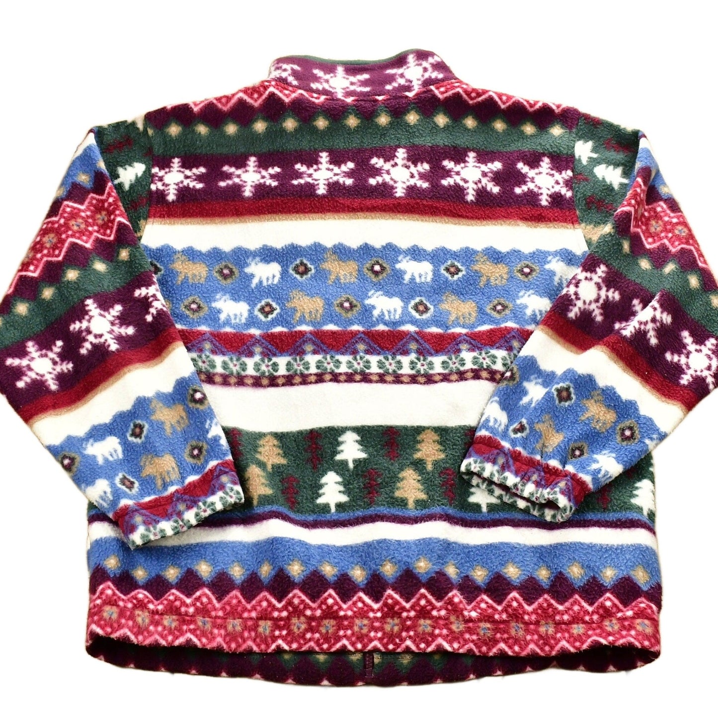 Vintage 1990s All Over Print Fleece Sweatshirt Men's Medium from propervintagecanada