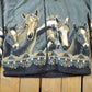 Vintage 1990s All Over Print Horses Medium Weight Fleece Hooded Zip Up Jacket Men's XL from propervintagecanada