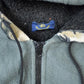Vintage 1990s All Over Print Horses Medium Weight Fleece Hooded Zip Up Jacket Men's XL from propervintagecanada
