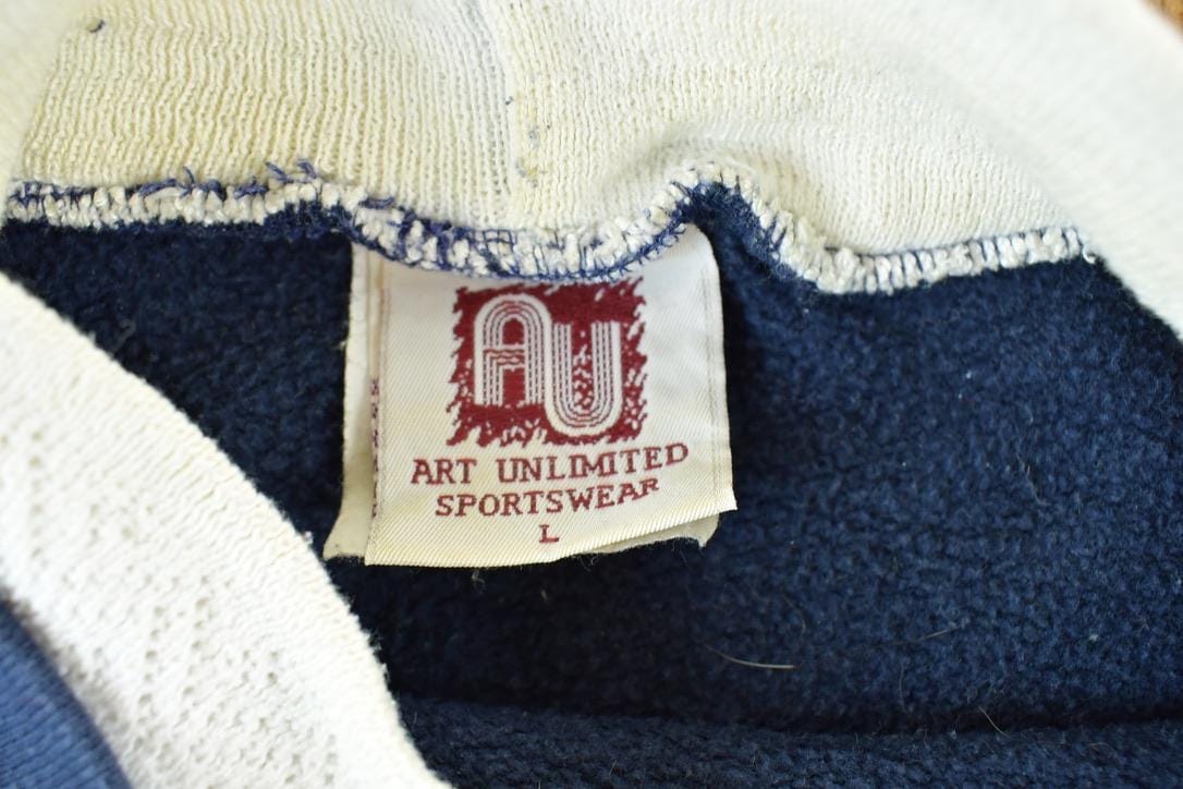 Vintage 1990s All Over Print Winter Theme Laceneck Crewneck Sweatshirt Men's Large from propervintagecanada