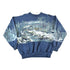 Vintage 1990s All Over Print Winter Theme Laceneck Crewneck Sweatshirt Men&