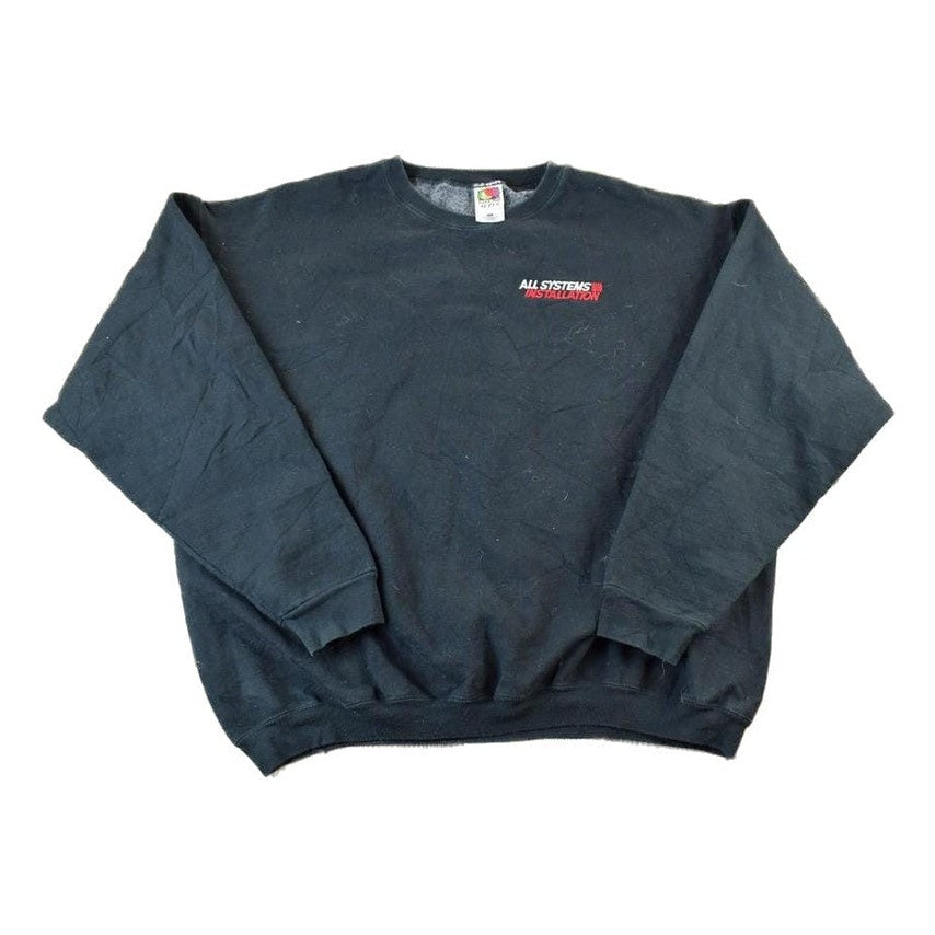 Vintage 1990s All Systems Installation Souvenir Heavyweight Crewneck Sweatshirt Men's 2XL from propervintagecanada