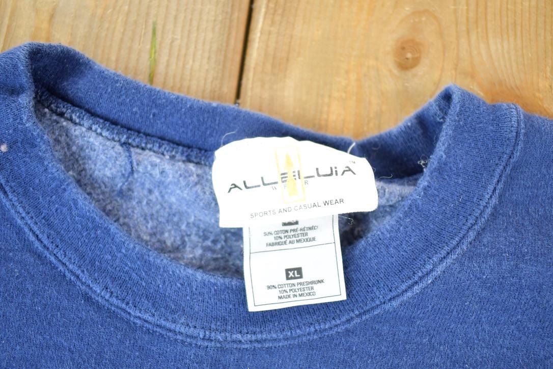 Vintage 1990s Alleluia Wear Souvenir Crewneck Sweatshirt Made In USA Men's XL from propervintagecanada