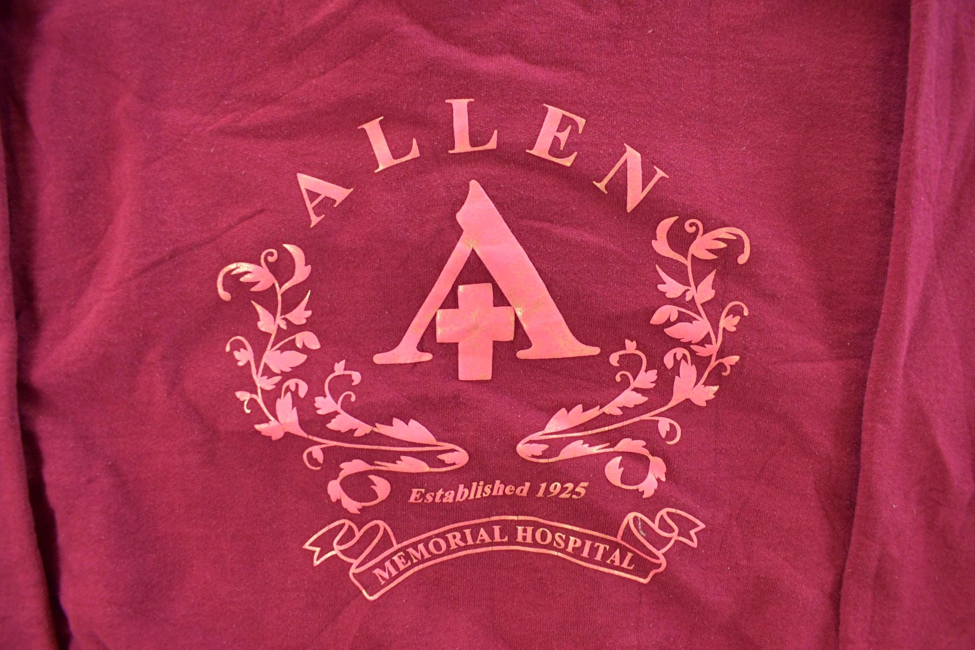Vintage 1990s Allen Hospital Crewneck Sweatshirt Men's Large from propervintagecanada