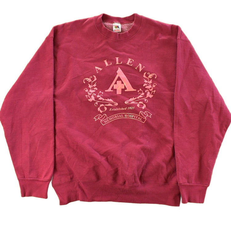 Vintage 1990s Allen Hospital Crewneck Sweatshirt Men's Large from propervintagecanada