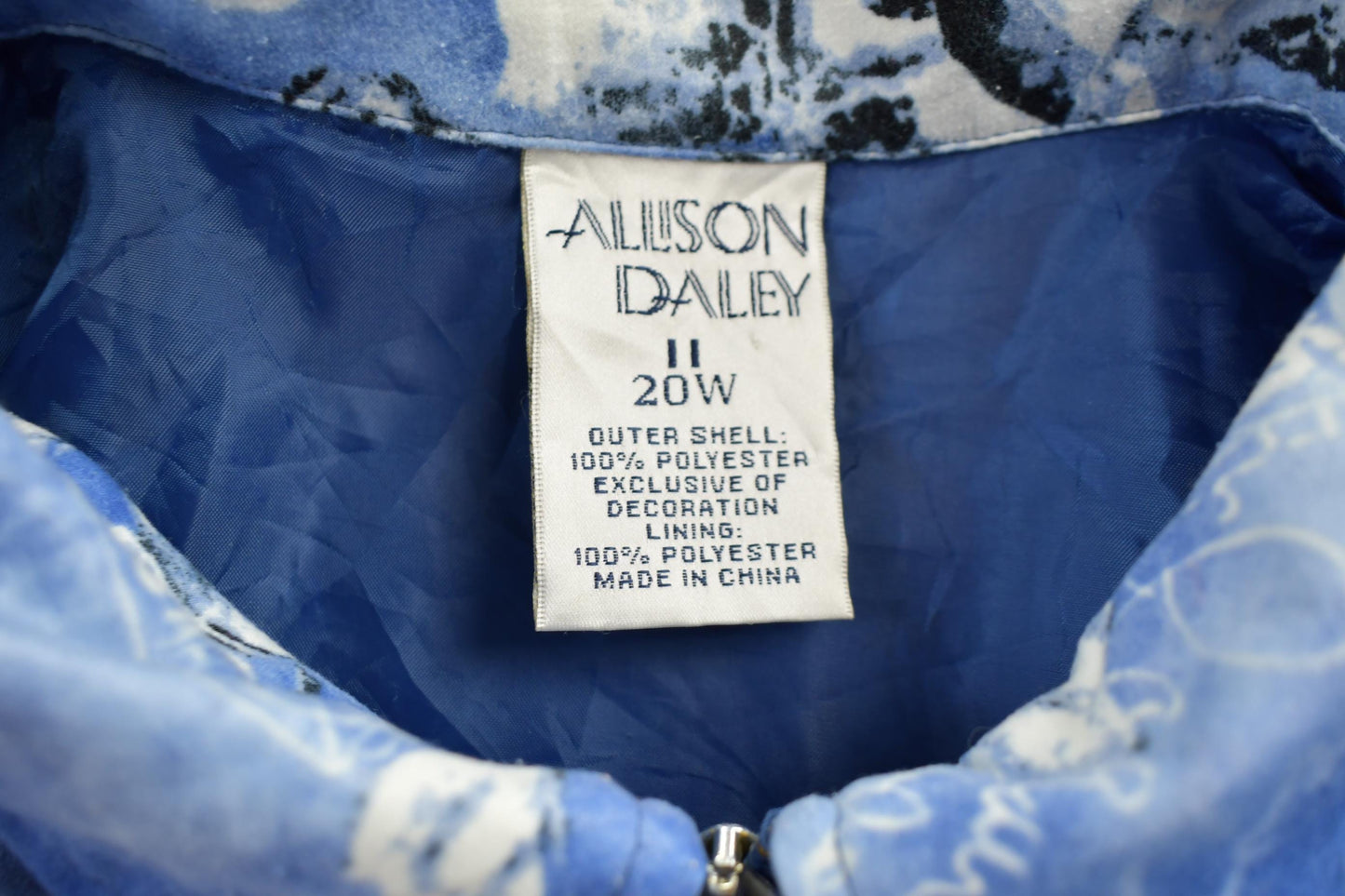 Vintage 1990s Allison Daley Patterned Fleece Sweater Women's 2XL from propervintagecanada