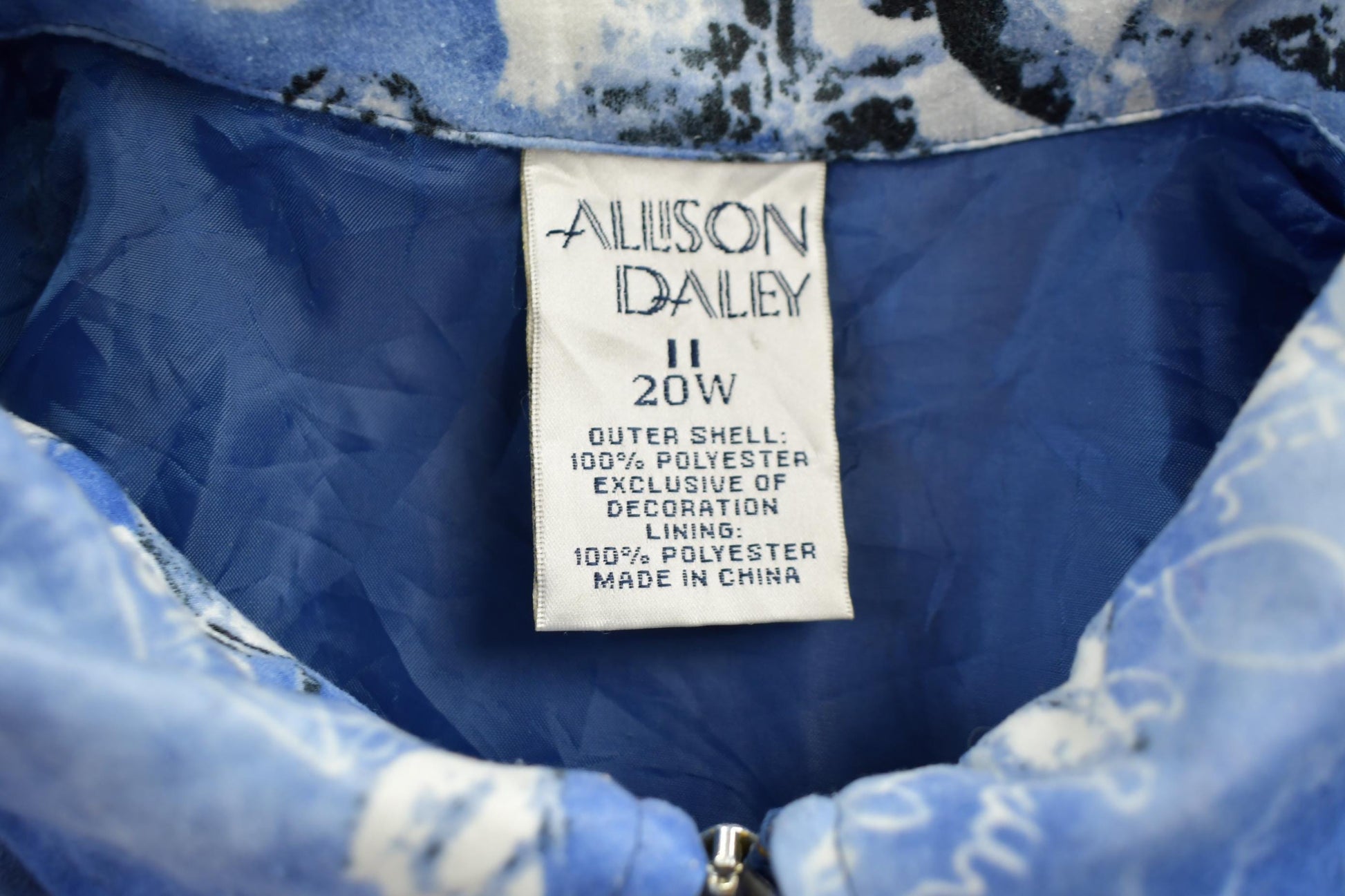Vintage 1990s Allison Daley Patterned Fleece Sweater Women's 2XL from propervintagecanada