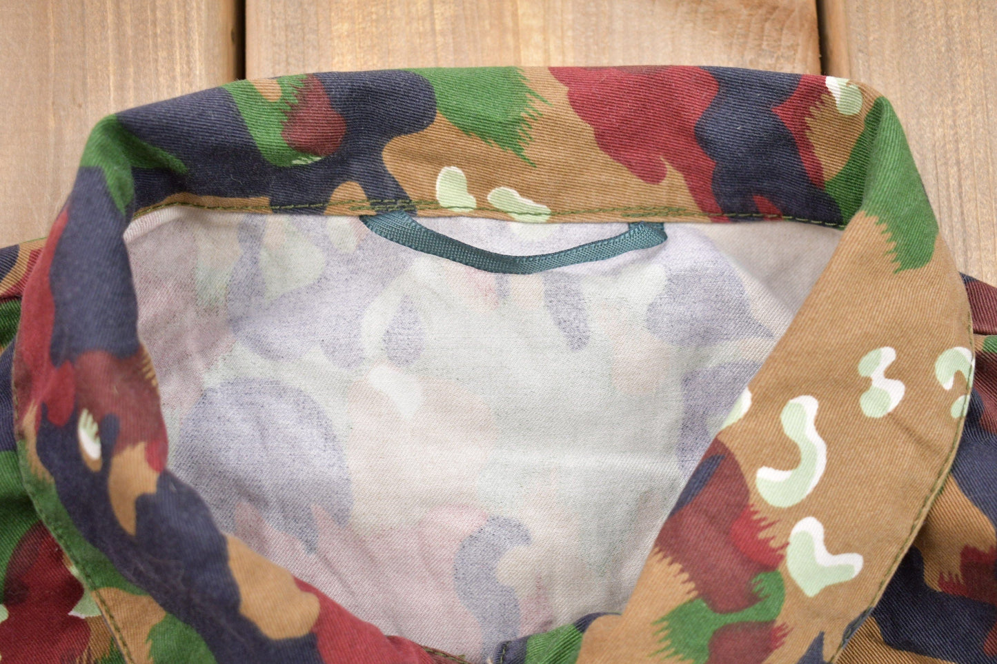 Vintage 1990s Alpenflage Camo Canvas Jacket Men's Medium from propervintagecanada