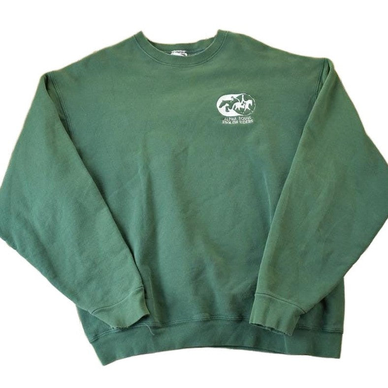 Vintage 1990s Alpha Equus English Riders Equestrian Crewneck Men's XL from propervintagecanada