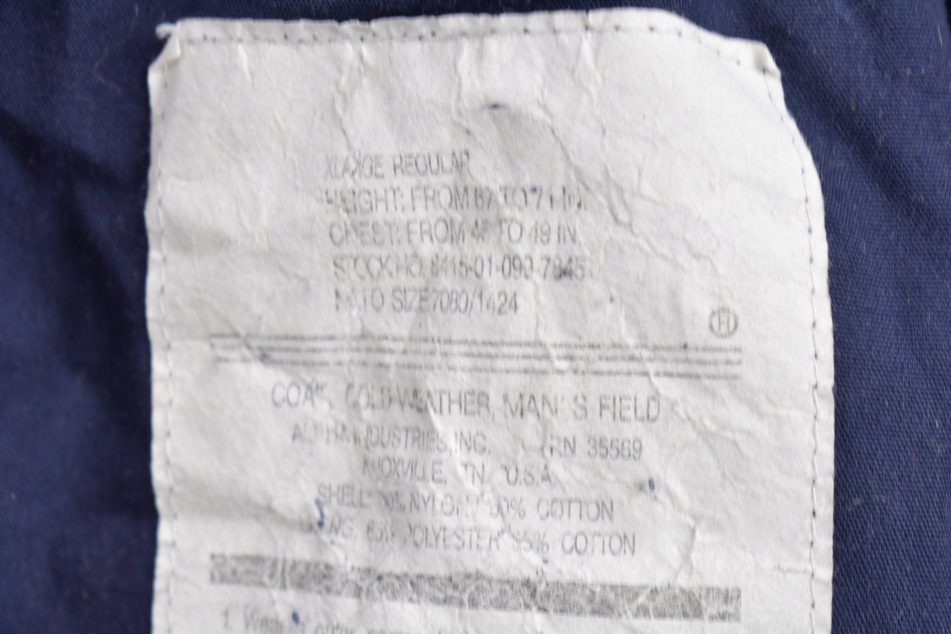 Vintage 1990s Alpha Industries Military Jacket Men's Large from propervintagecanada