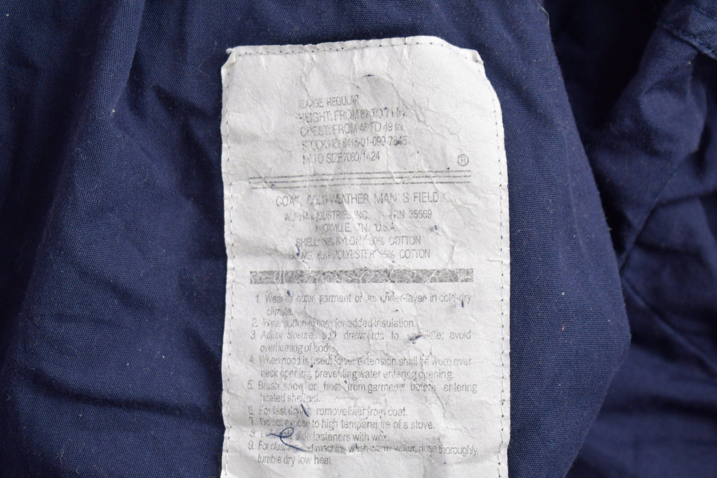 Vintage 1990s Alpha Industries Military Jacket Men's Large from propervintagecanada