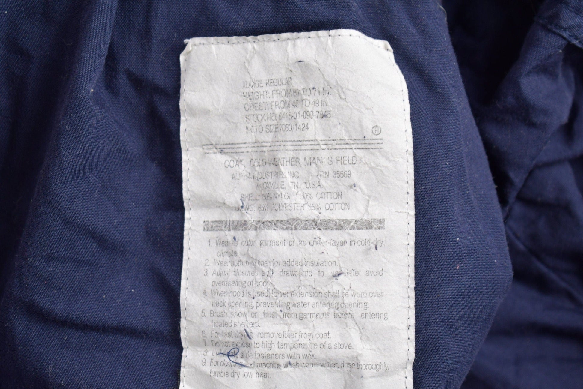 Vintage 1990s Alpha Industries Military Jacket Men's Large from propervintagecanada