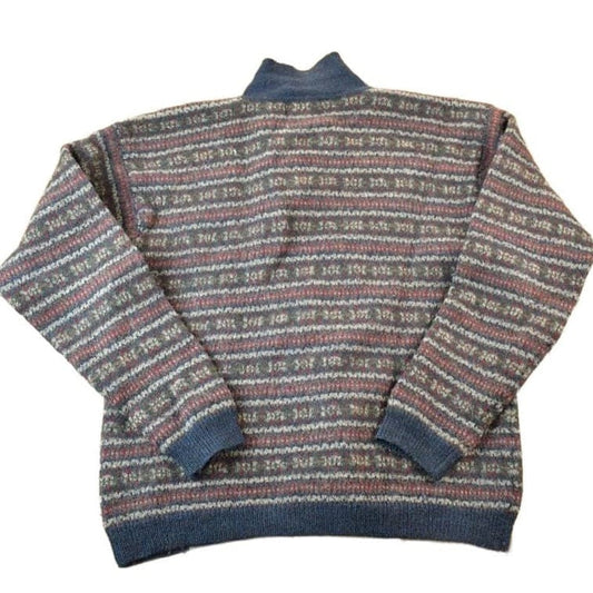 Vintage 1990s Alpin Wool Knit 3 BUtton Sweater Men's Large from propervintagecanada
