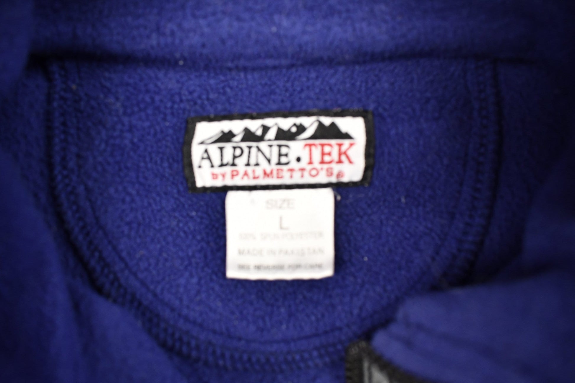 Vintage 1990s Alpine Tek Full Zip Cinch Fleece Sweater Men's Large from propervintagecanada