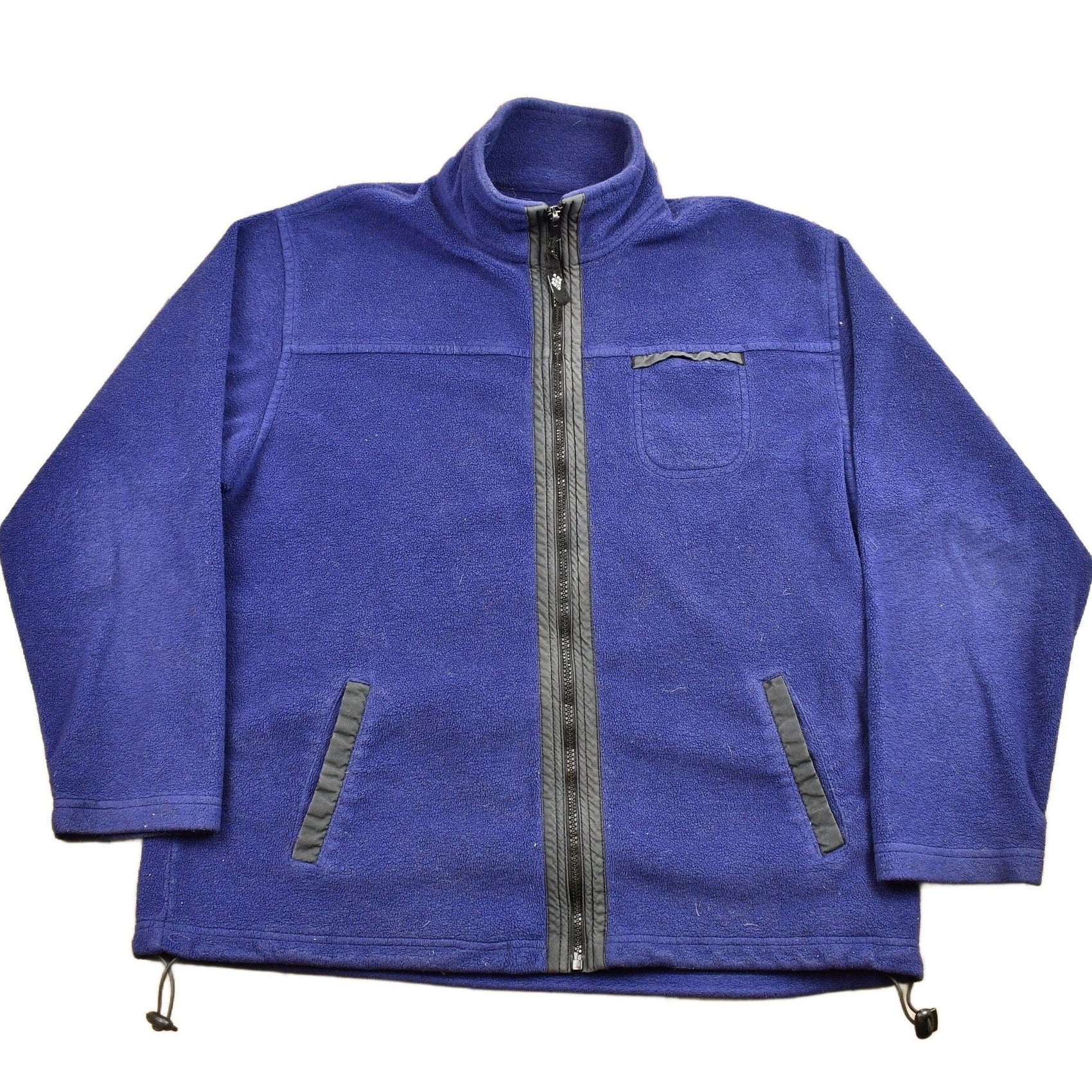 Vintage 1990s Alpine Tek Full Zip Cinch Fleece Sweater Men's Large from propervintagecanada