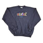 Vintage 1990s Alsace France Embroidered Cartoon Crewneck Sweatshirt Mens XL / Made In USA / 90's Destination Sweater from propervintagecanada