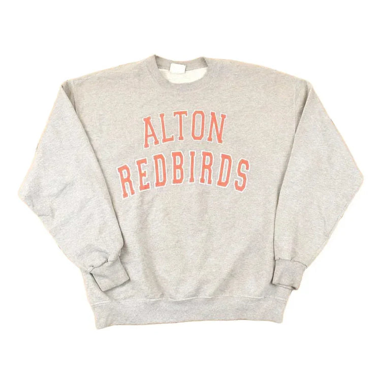 Vintage 1990s Alton Redbirds Collegiate Graphic Print Crewneck Sweatshirt Men's L from propervintagecanada