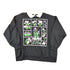 Vintage 1990s Alyssa Anne Floral Graphic Print Collared Sweatshirt Women&