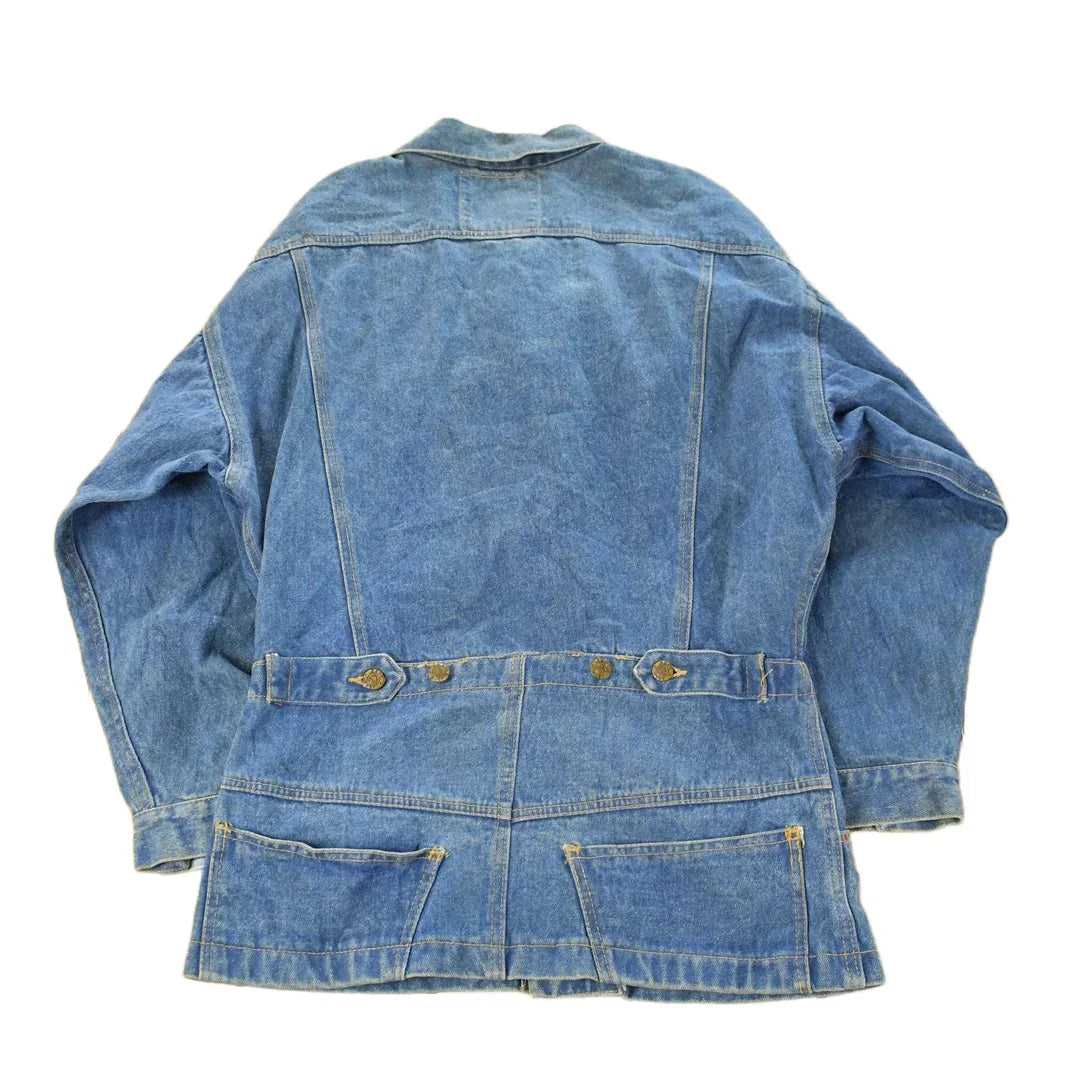 Vintage 1990s American Beauties Denim Jean Jacket Women's Large from propervintagecanada