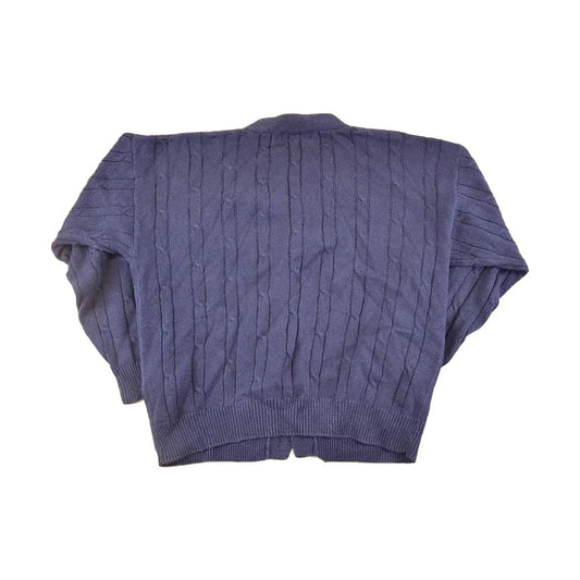 Vintage 1990s American Eagle Cable Knit Cardigan Sweater Men's L from propervintagecanada