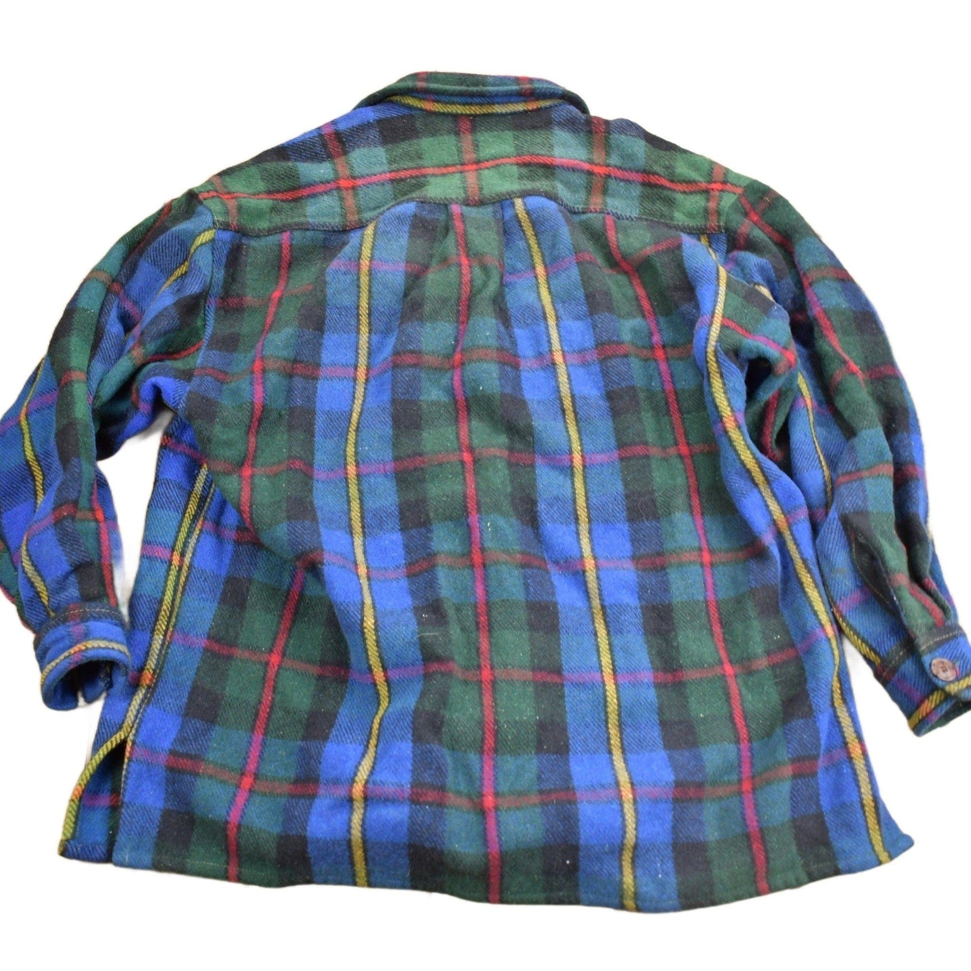 Vintage 1990s American Eagle Plaid Flannel Button Up Shirt Men's Large from propervintagecanada