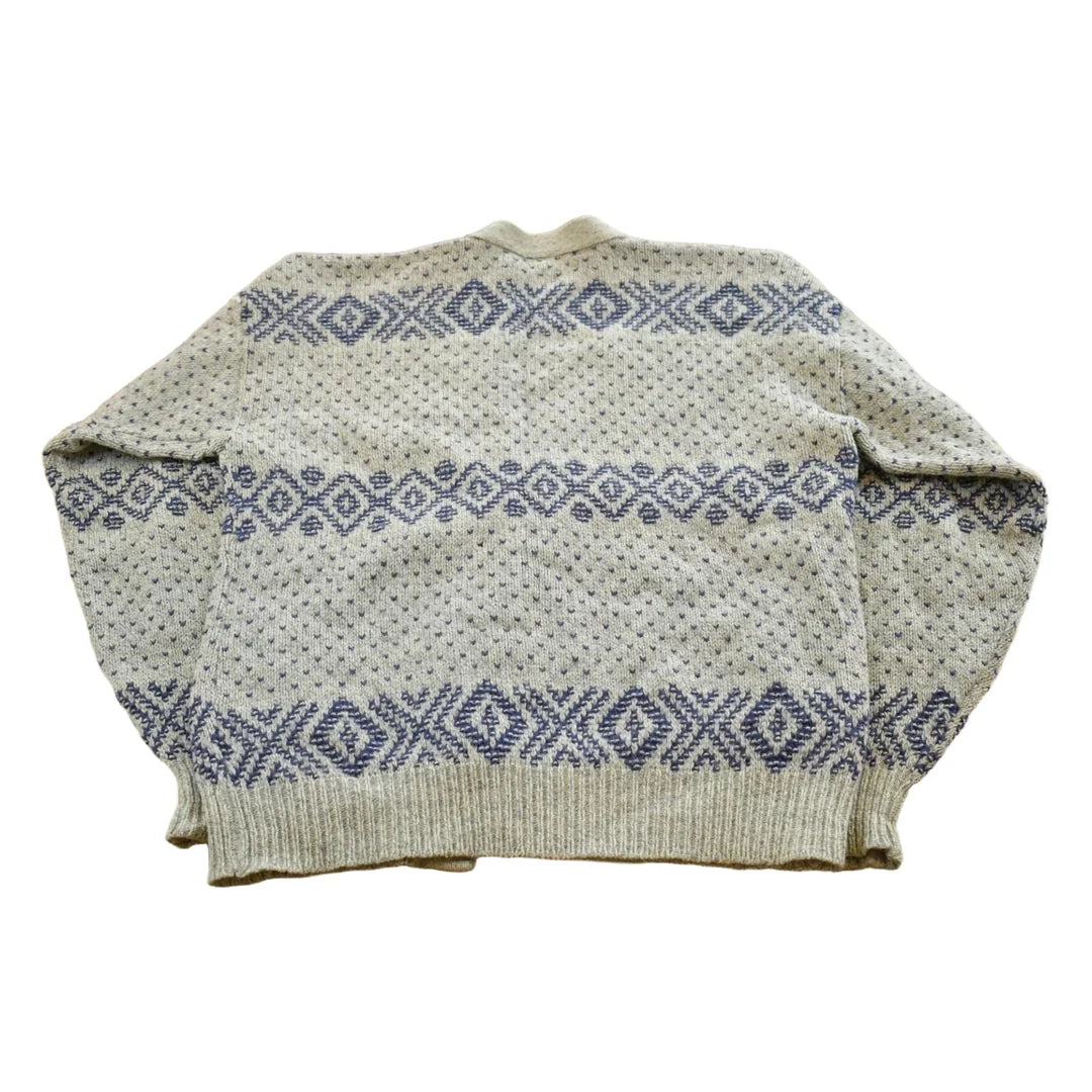 Vintage 1990s American Eagle Wool Knit Cardigan Men's XL from propervintagecanada