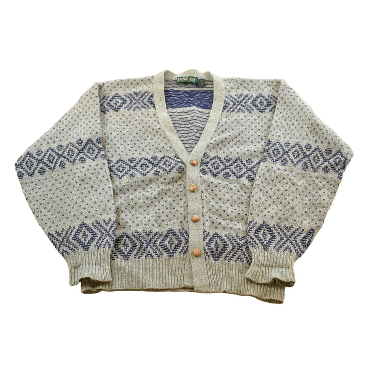 Vintage 1990s American Eagle Wool Knit Cardigan Men's XL from propervintagecanada