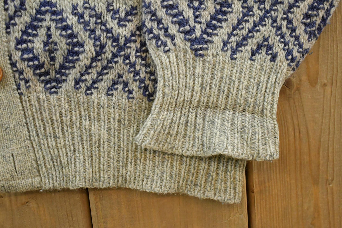 Vintage 1990s American Eagle Wool Knit Cardigan Men's XL from propervintagecanada