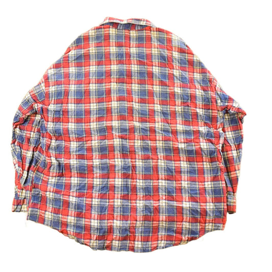 Vintage 1990s American Edition Plaid Flannel Button Up Shirt Men's 2XL from propervintagecanada
