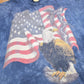 Vintage 1990s American Flag Bald Eagle Graphic Tie Dye T-Shirt Men's 2XL from propervintagecanada