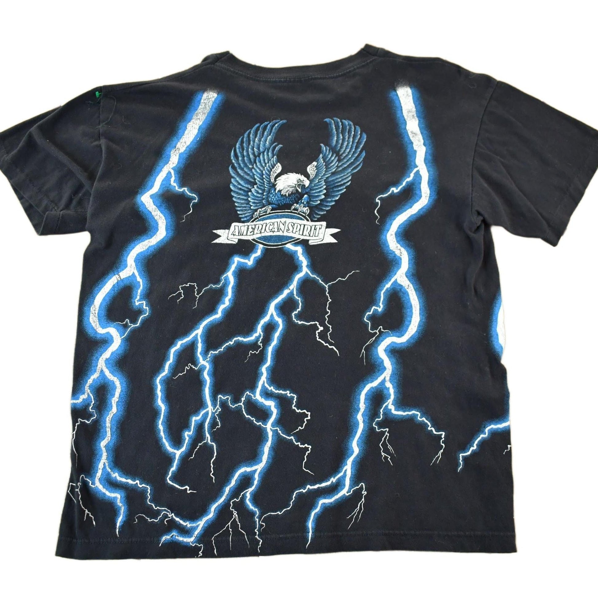 Vintage 1990s American Motorcycle Dangerous Curves Graphic T Shirt Men's Large from propervintagecanada