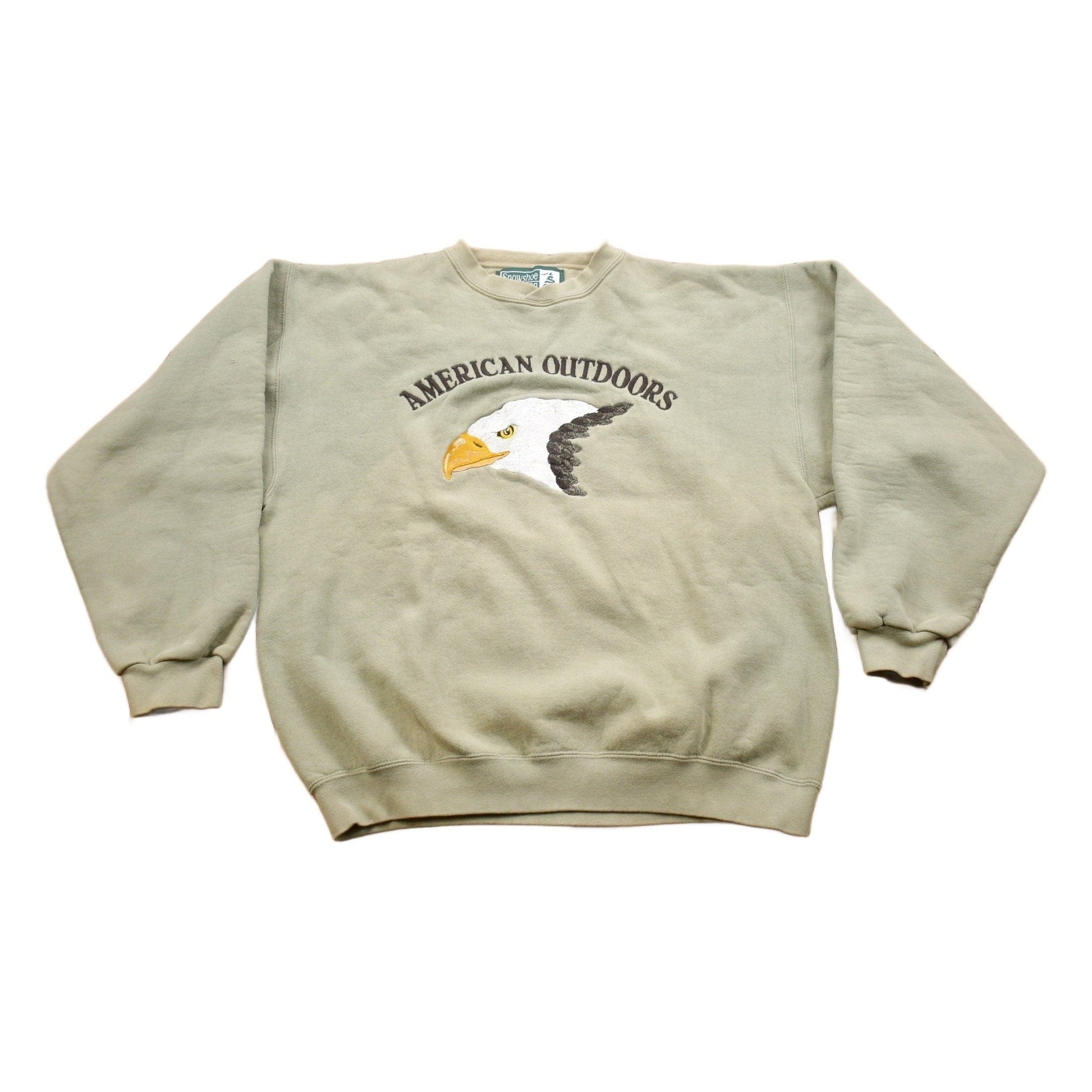 Vintage 1990s American Outdoors Eagle Crewneck Men's Medium from propervintagecanada
