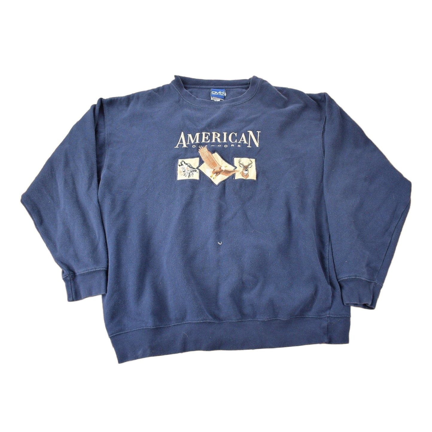 Vintage 1990s American Outdoors Embroidered Crewneck Sweatshirt Men's XL from propervintagecanada