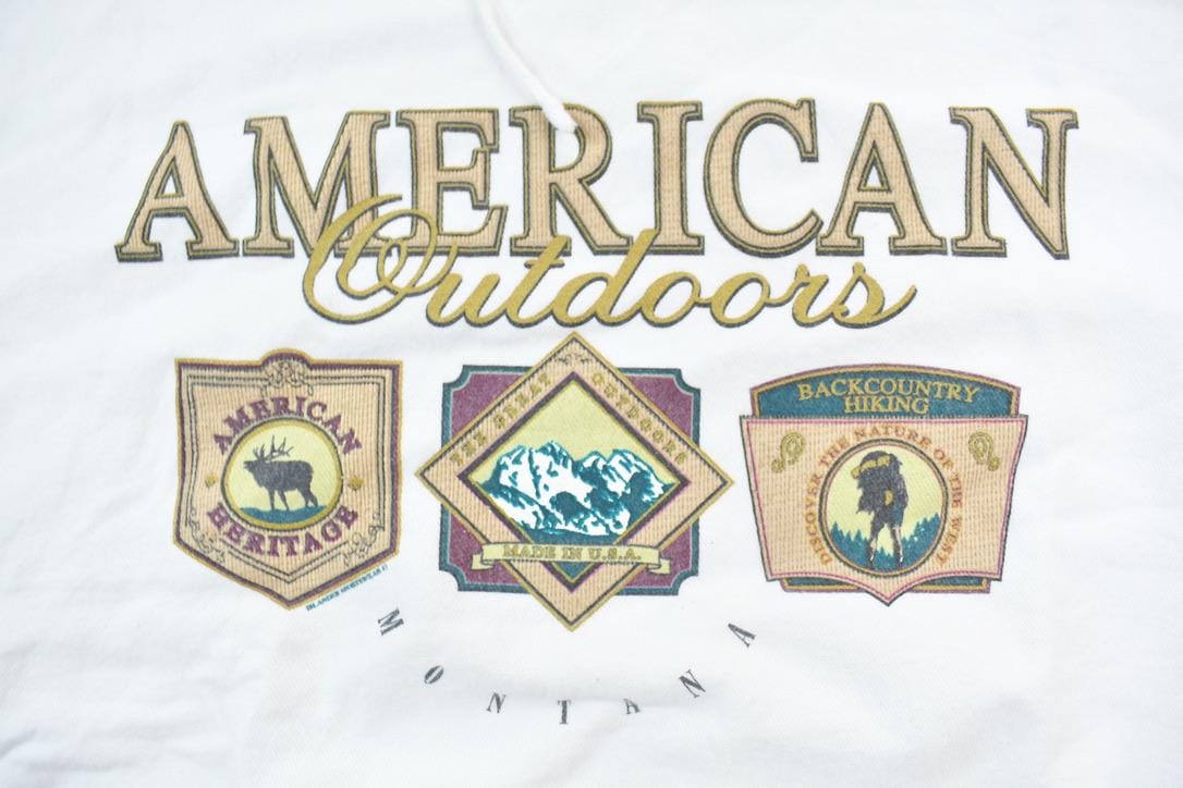 Vintage 1990s American Outdoors Sweatshirt Men's Large from propervintagecanada