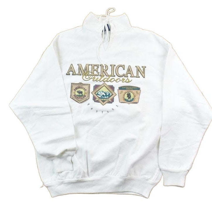 Vintage 1990s American Outdoors Sweatshirt Men's Large from propervintagecanada