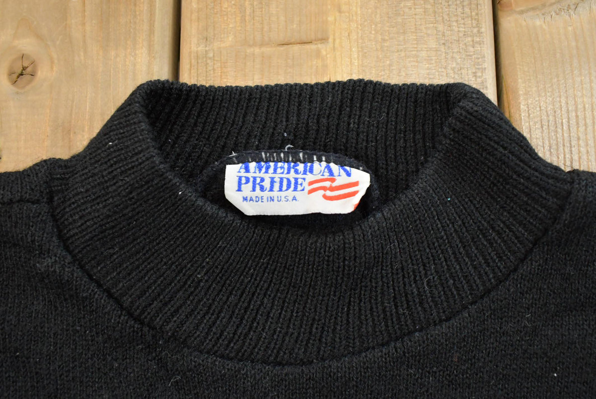 Vintage 1990s American Pride Nordic Knit Crewneck Sweater Women's L from propervintagecanada