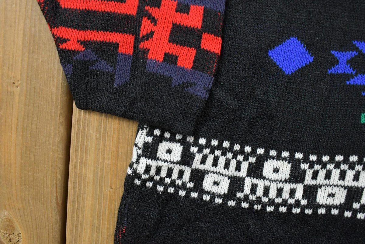 Vintage 1990s American Pride Nordic Knit Crewneck Sweater Women's L from propervintagecanada