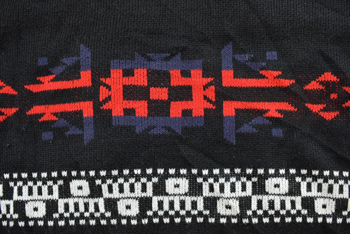 Vintage 1990s American Pride Nordic Knit Crewneck Sweater Women's L from propervintagecanada