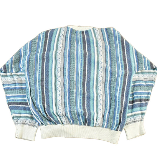 Vintage 1990s American Priority 3D Knit Sweater Mens Large Men's Medium from propervintagecanada