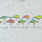 Vintage 1990s American Tackle Fishing Graphic T-Shirt Men's XL from propervintagecanada