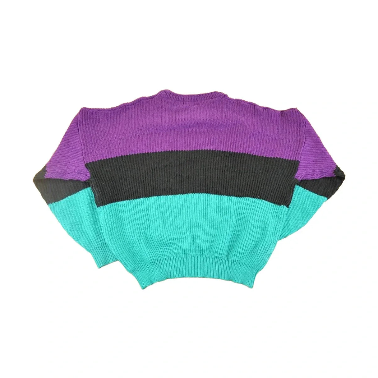 Vintage 1990s American Weekend Colour Block Knit Sweater Men's from propervintagecanada